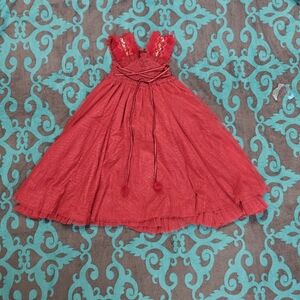 Brandy Melville Red Textured Top